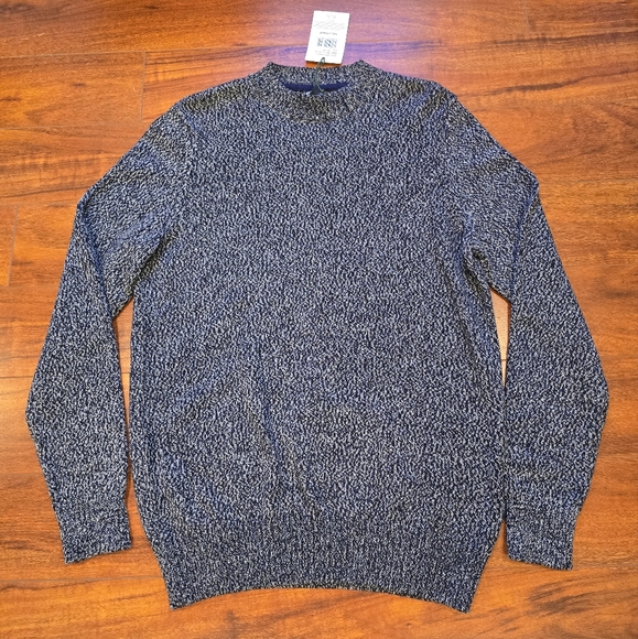 Barbour Sid Crew Neck Sweater Navy Marl Men's Size S